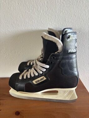 Bauer Black Hockey Skates with White Accents